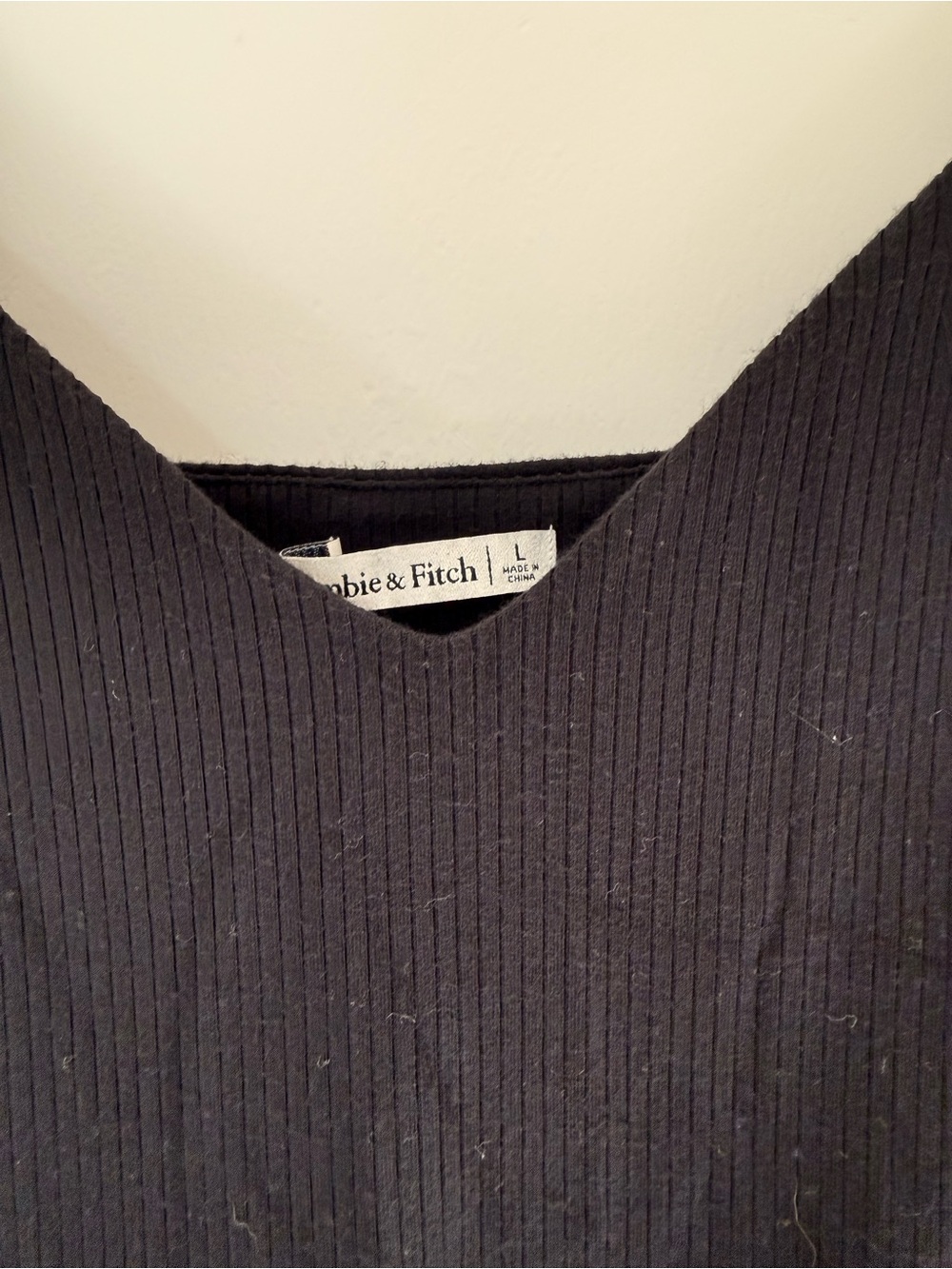 Abercrombie & Fitch Mixed Fabric Drop Waist Midi Dress Large - Picture 6 of 6